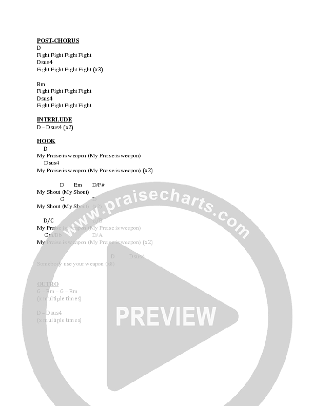 Surrounded (Fight My Battles) Chord Chart (Faith City Music / Tim Bowman Jr.)