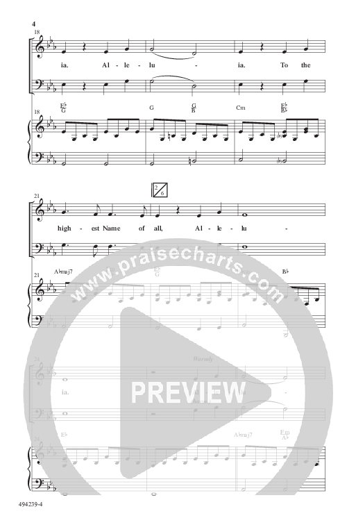 A Christmas Alleluia (Choral Anthem SATB) Anthem (SATB/Piano) (Word Music Choral / Arr. Steve Mauldin)