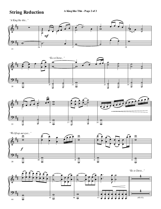 A King Like This (Choral Anthem SATB) Synth Strings (Word Music Choral / Arr. Daniel Semsen)