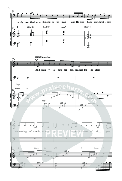 Asleep In The Hay (Choral Anthem SATB) Anthem (SATB/Piano) (Word Music Choral / Arr. David Wise)