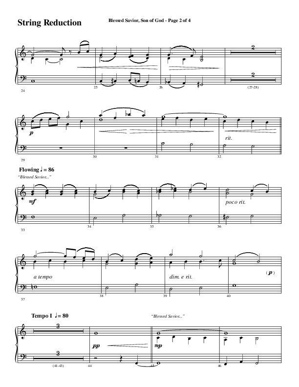 Blessed Savior Son Of God (Choral Anthem SATB) Synth Strings (Word Music Choral / Arr. Phillip Keveren)
