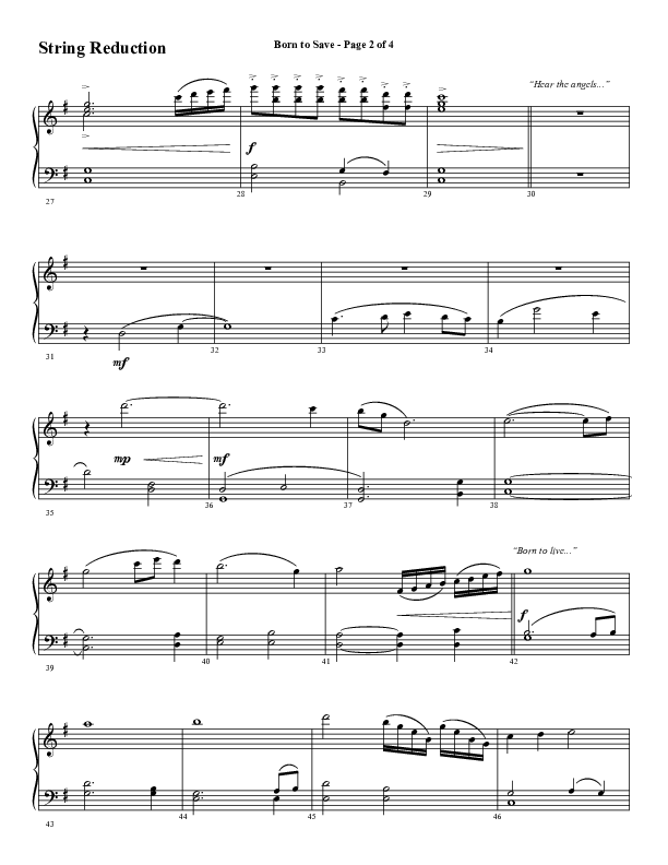 Born To Save (Choral Anthem SATB) Synth Strings (Word Music Choral / Arr. Marty Hamby)