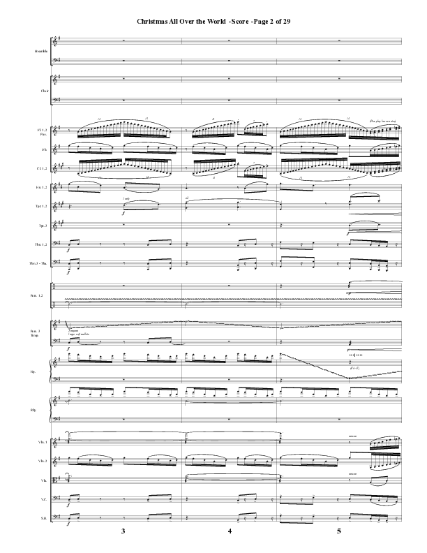 Christmas All Over The World (Choral Anthem SATB) Conductor's Score (Word Music Choral / Arr. Daniel Semsen)