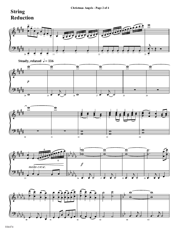 Christmas Angels (Choral Anthem SATB) Synth Strings (Word Music Choral / Arr. David Clydesdale)