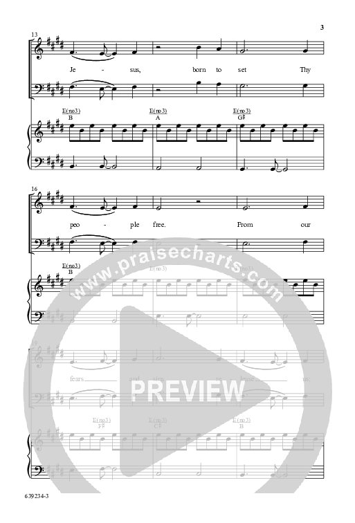 Come Thou Long Expected Jesus (Choral Anthem SATB) Anthem (SATB/Piano) (Word Music Choral / Arr. Daniel Semsen)