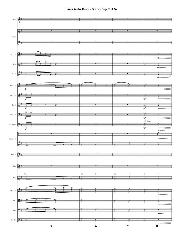 Dance In The Dawn (Choral Anthem SATB) Orchestration (Word Music Choral / Arr. Cliff Duren)