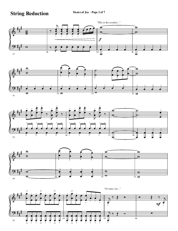 Dance Of Joy (Choral Anthem SATB) String Reduction (Word Music Choral / Arr. Daniel Semsen)