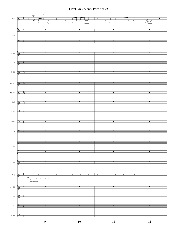 Great Joy (Choral Anthem SATB) Conductor's Score (Word Music Choral / Arr. Cliff Duren)