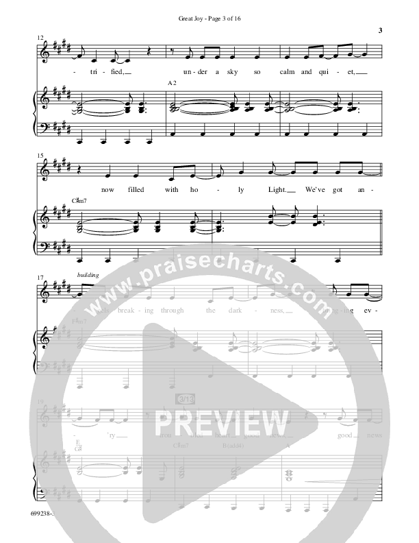 Great Joy (Choral Anthem SATB) Anthem (SATB/Piano) (Word Music Choral / Arr. Cliff Duren)
