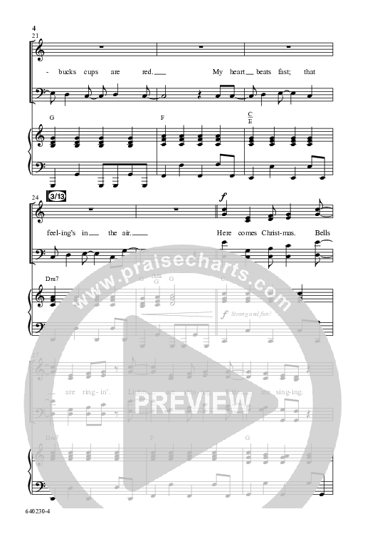 Here Comes Christmas (Choral Anthem SATB) Anthem (SATB/Piano) (Word Music Choral / Arr. David Wise / Arr. David Shipps)