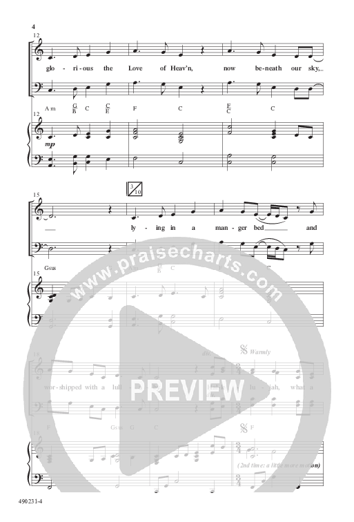 How Glorious The Love Of Heaven (Choral Anthem SATB) Anthem (SATB/Piano) (Word Music Choral / Arr. Jay Rouse)