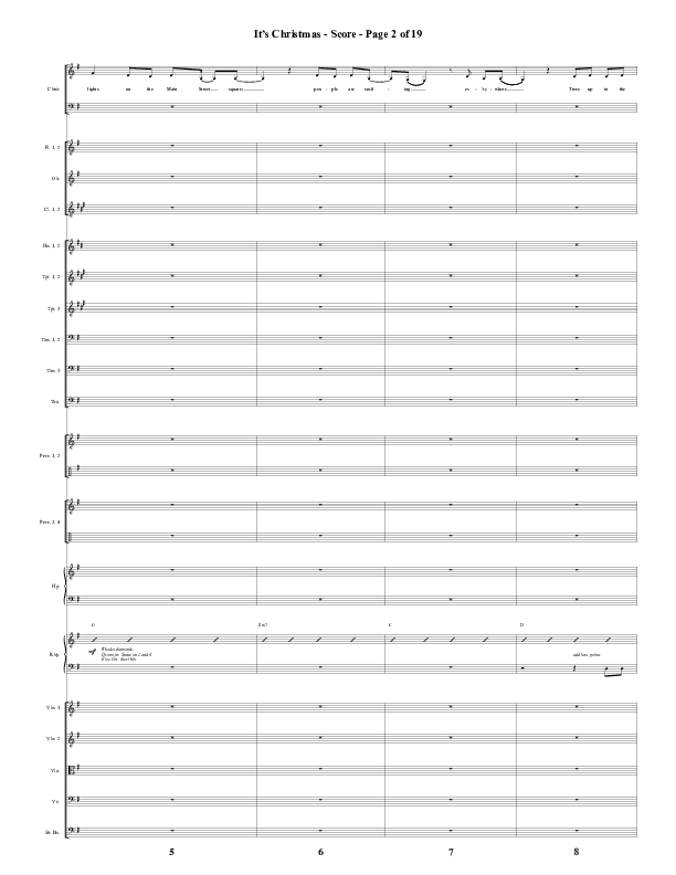 It's Christmas (Choral Anthem SATB) Conductor's Score (Word Music Choral / Arr. Daniel Semsen)