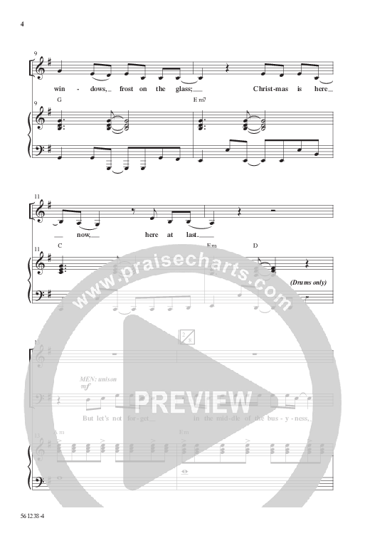 It's Christmas (Choral Anthem SATB) Anthem (SATB/Piano) (Word Music Choral / Arr. Daniel Semsen)