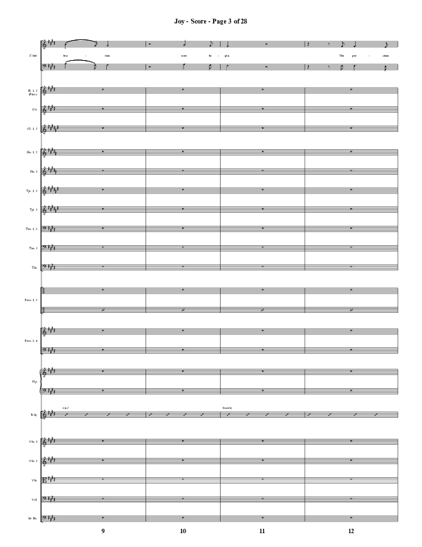 Joy (Choral Anthem SATB) Conductor's Score (Word Music Choral / Arr. Daniel Semsen)