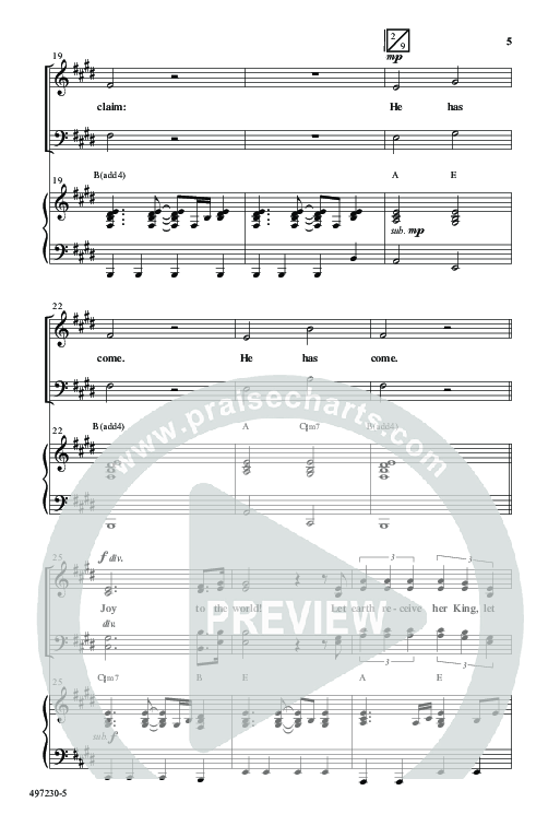 Joy (Choral Anthem SATB) Anthem (SATB/Piano) (Word Music Choral / Arr. Daniel Semsen)