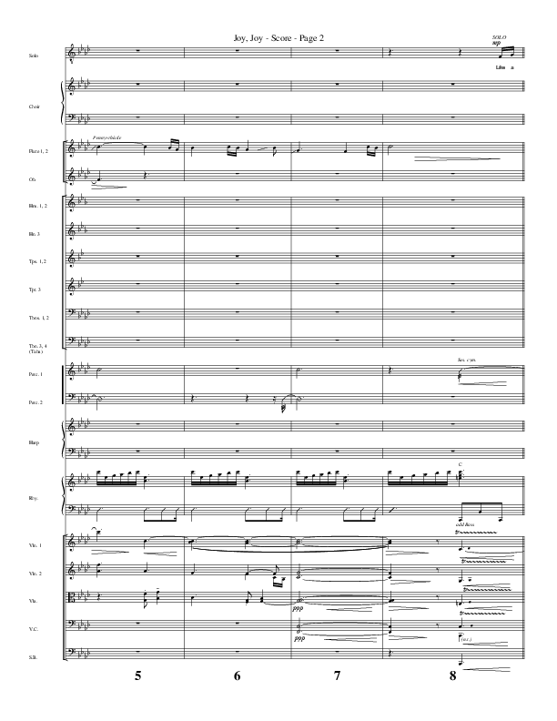 Joy Joy (Choral Anthem SATB) Conductor's Score (Word Music Choral / Arr. Mike Speck / Arr. Lari Goss / Arr. Danny Zaloudik)