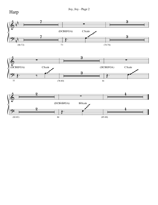Joy Joy (Choral Anthem SATB) Harp (Word Music Choral / Arr. Mike Speck / Arr. Lari Goss / Arr. Danny Zaloudik)