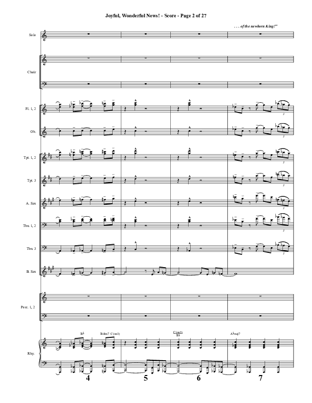 Joyful Wonderful News (Choral Anthem SATB) Conductor's Score (Word Music Choral / Arr. Steve Mauldin)