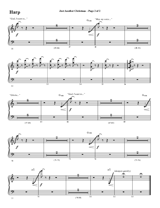 Just Another Christmas (Choral Anthem SATB) Harp (Word Music Choral / Arr. David Wise / Arr. David Shipps)