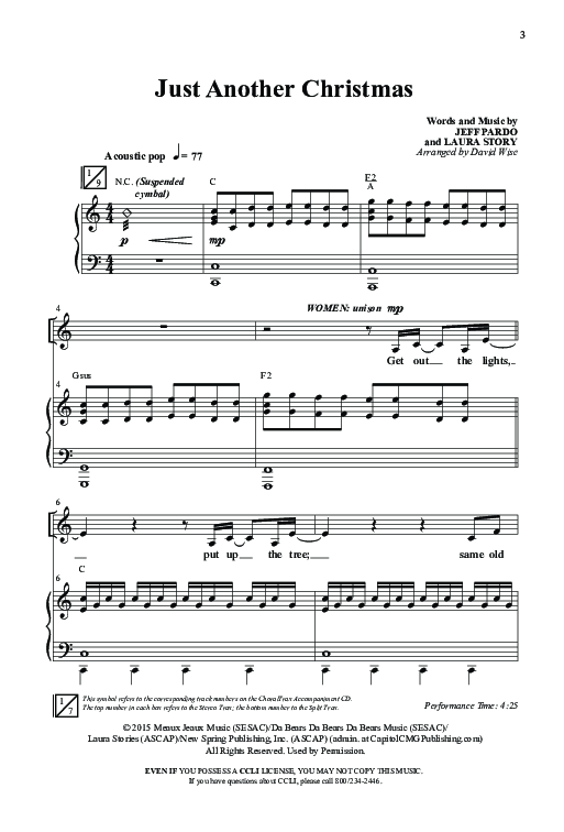 Just Another Christmas (Choral Anthem SATB) Anthem (SATB/Piano) (Word Music Choral / Arr. David Wise / Arr. David Shipps)