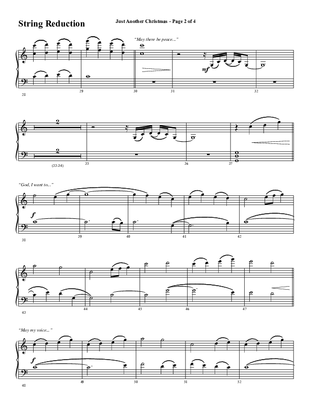 Just Another Christmas (Choral Anthem SATB) String Reduction (Word Music Choral / Arr. David Wise / Arr. David Shipps)