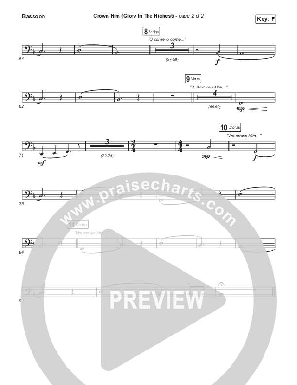 Crown Him (Glory In The Highest) Bassoon (Aaron Williams)