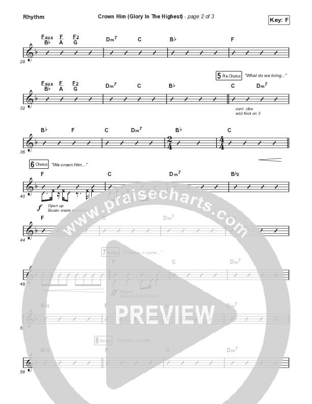 Crown Him (Glory In The Highest) Rhythm Pack (Aaron Williams)