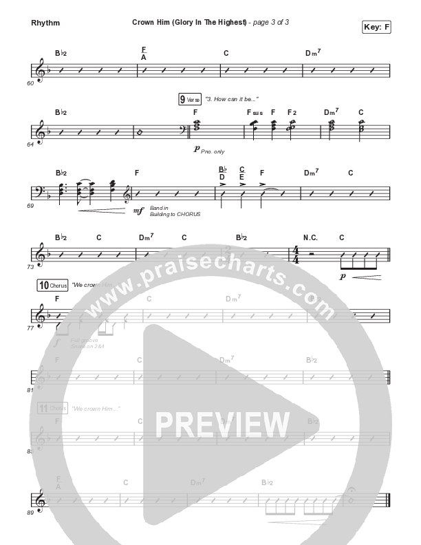 Crown Him (Glory In The Highest) Rhythm Pack (Aaron Williams)