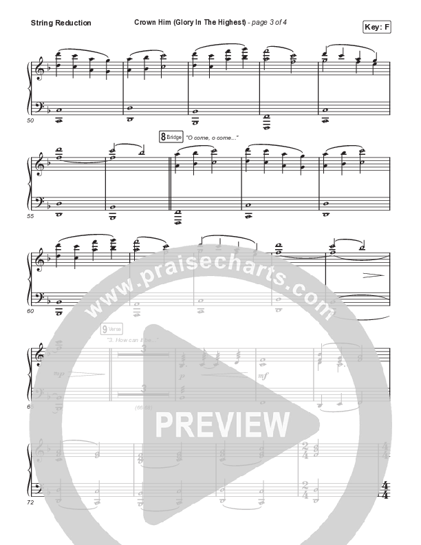 Crown Him (Glory In The Highest) String Reduction (Aaron Williams)