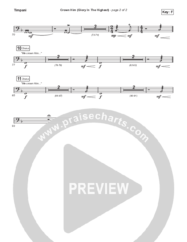 Crown Him (Glory In The Highest) Timpani (Aaron Williams)