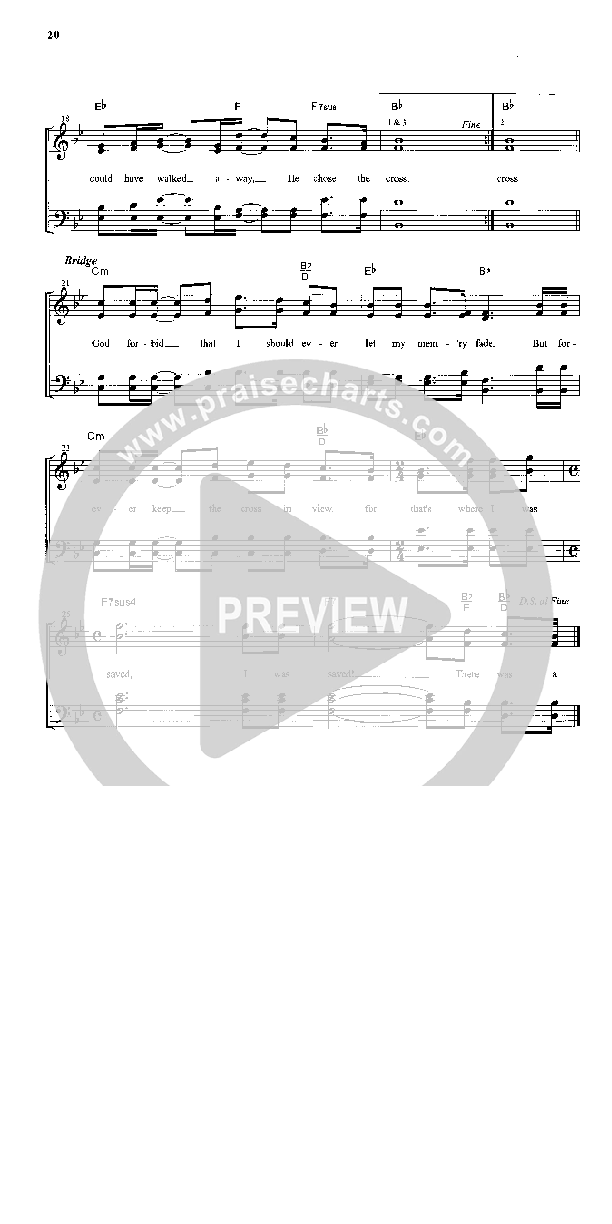 The Cross Lead Sheet (SAT) (The Crabb Family)