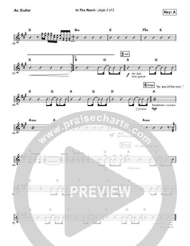 In The Room Acoustic Guitar (Matt Maher / Chris Brown)