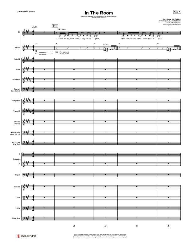 In The Room Conductor's Score (Matt Maher / Chris Brown)