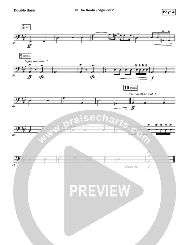 In The Room Double Bass (Matt Maher / Chris Brown)