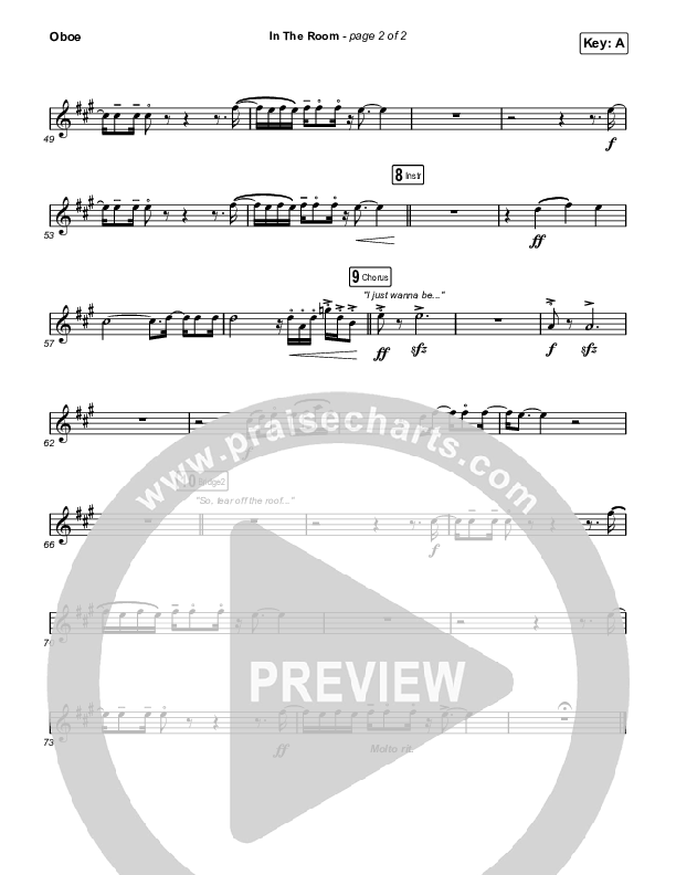 In The Room Oboe (Matt Maher / Chris Brown)