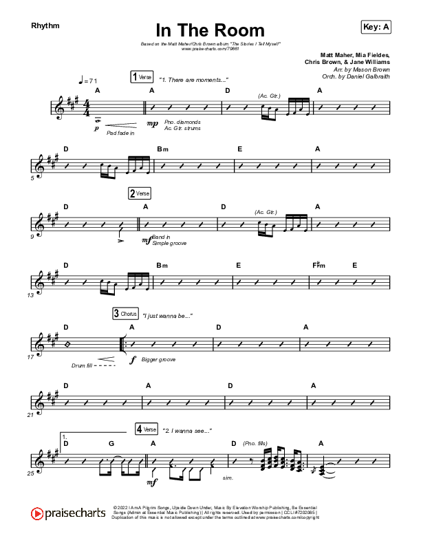 In The Room Rhythm Pack (Matt Maher / Chris Brown)