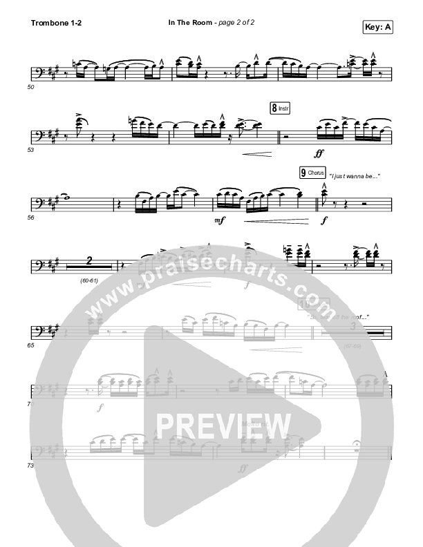 In The Room Trombone 1/2 (Matt Maher / Chris Brown)