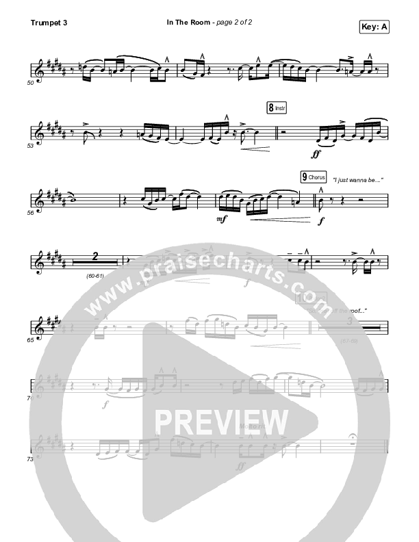 In The Room Trumpet 3 (Matt Maher / Chris Brown)