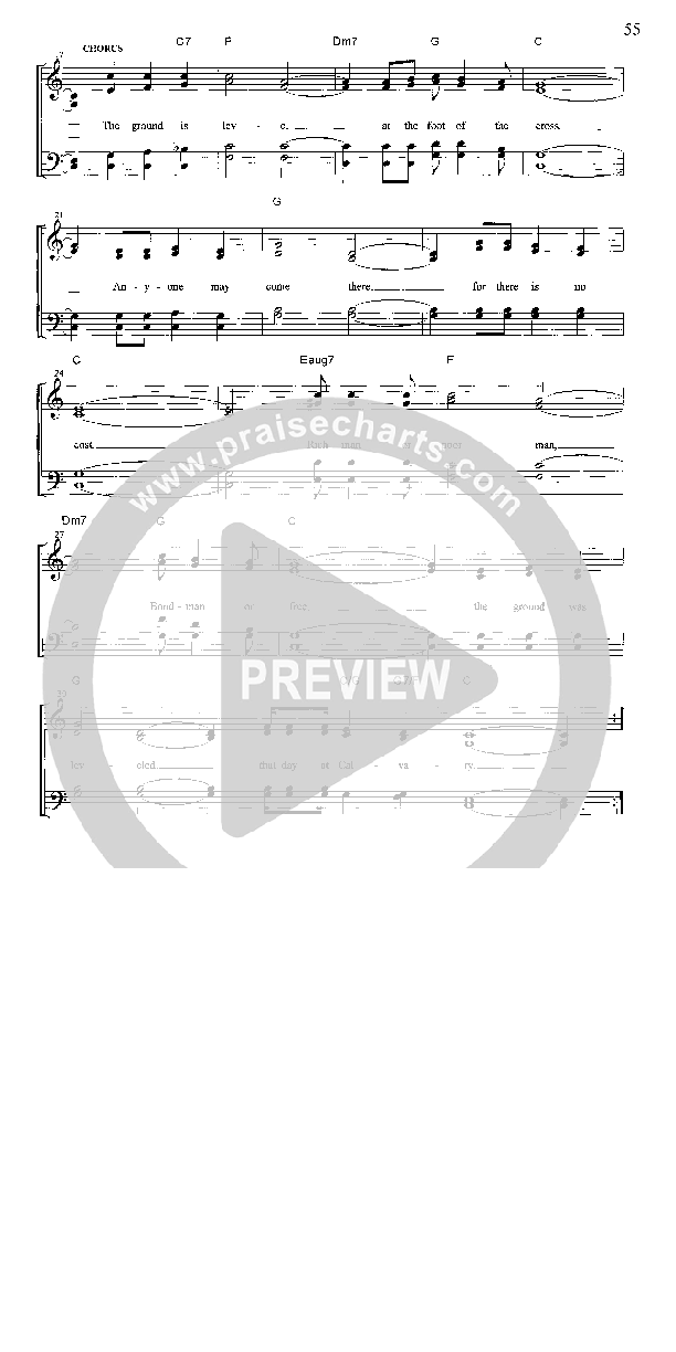 The Ground Is Level Lead Sheet (Ernie Haase)