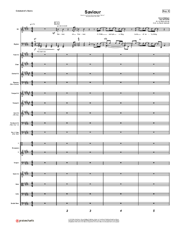 Saviour Conductor's Score (We Are Messengers)