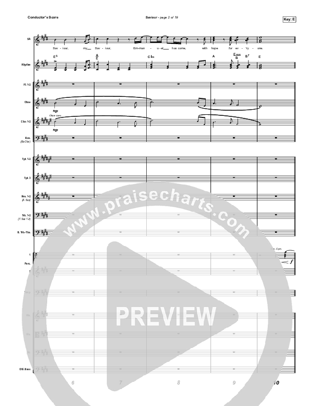 Saviour Conductor's Score (We Are Messengers)