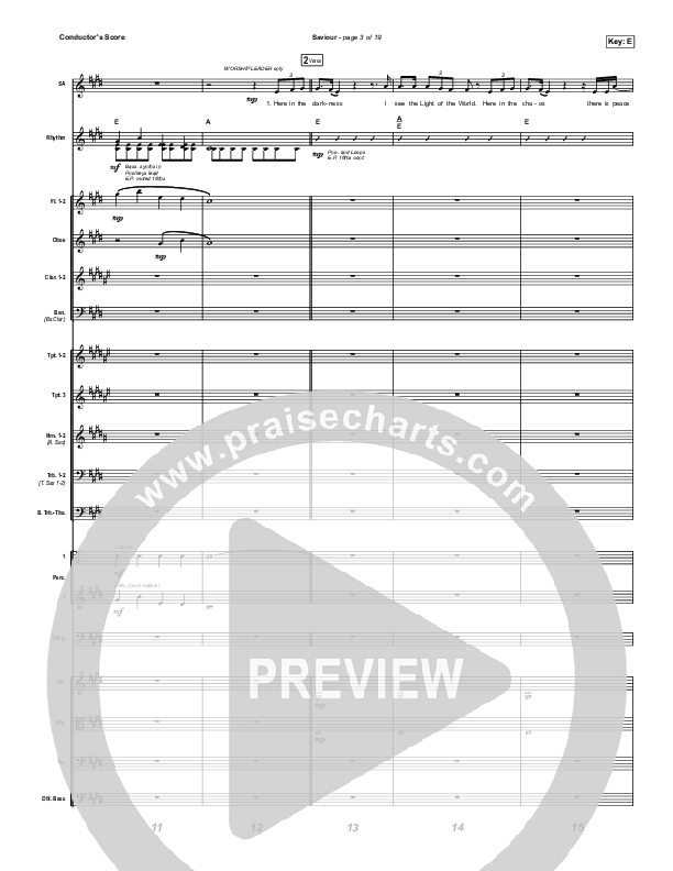 Saviour Conductor's Score (We Are Messengers)