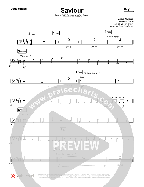 Saviour Double Bass (We Are Messengers)