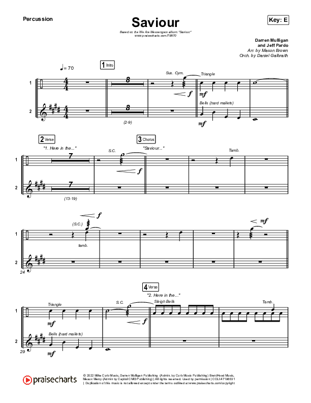 Saviour Percussion (We Are Messengers)