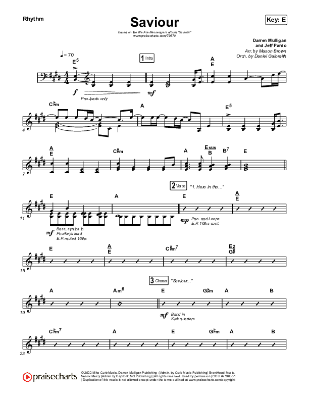 Saviour Rhythm Pack (We Are Messengers)