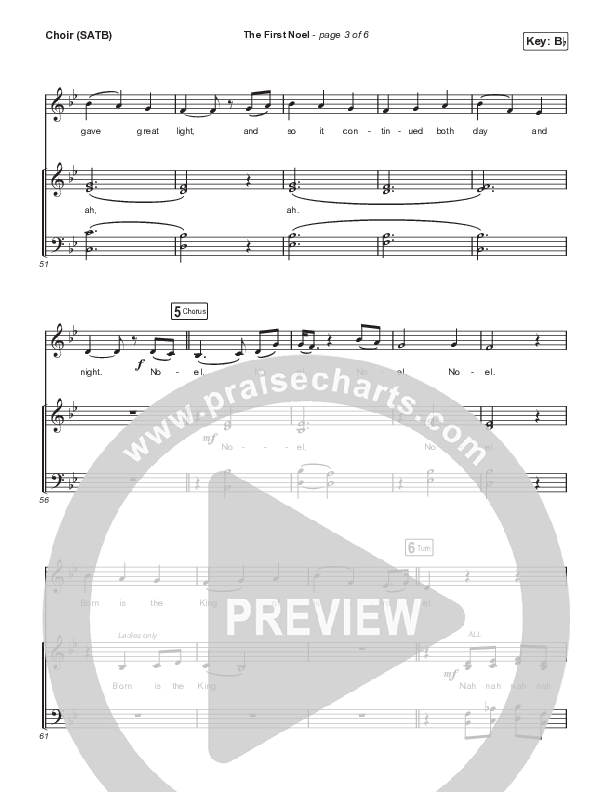The First Noel Choir Sheet (SATB) (Tasha Cobbs Leonard)