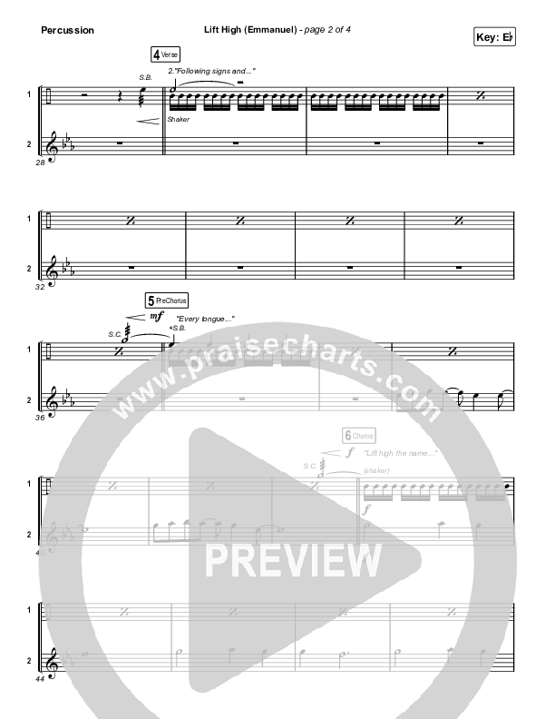 Lift High (Emmanuel) Percussion (Gateway Worship)