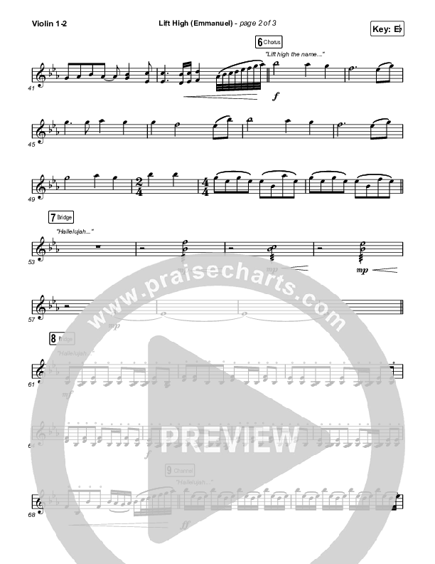 Lift High (Emmanuel) String Pack (Gateway Worship)