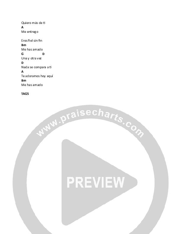 Una Y Otra Vez Chord Chart (Fellowship Creative)