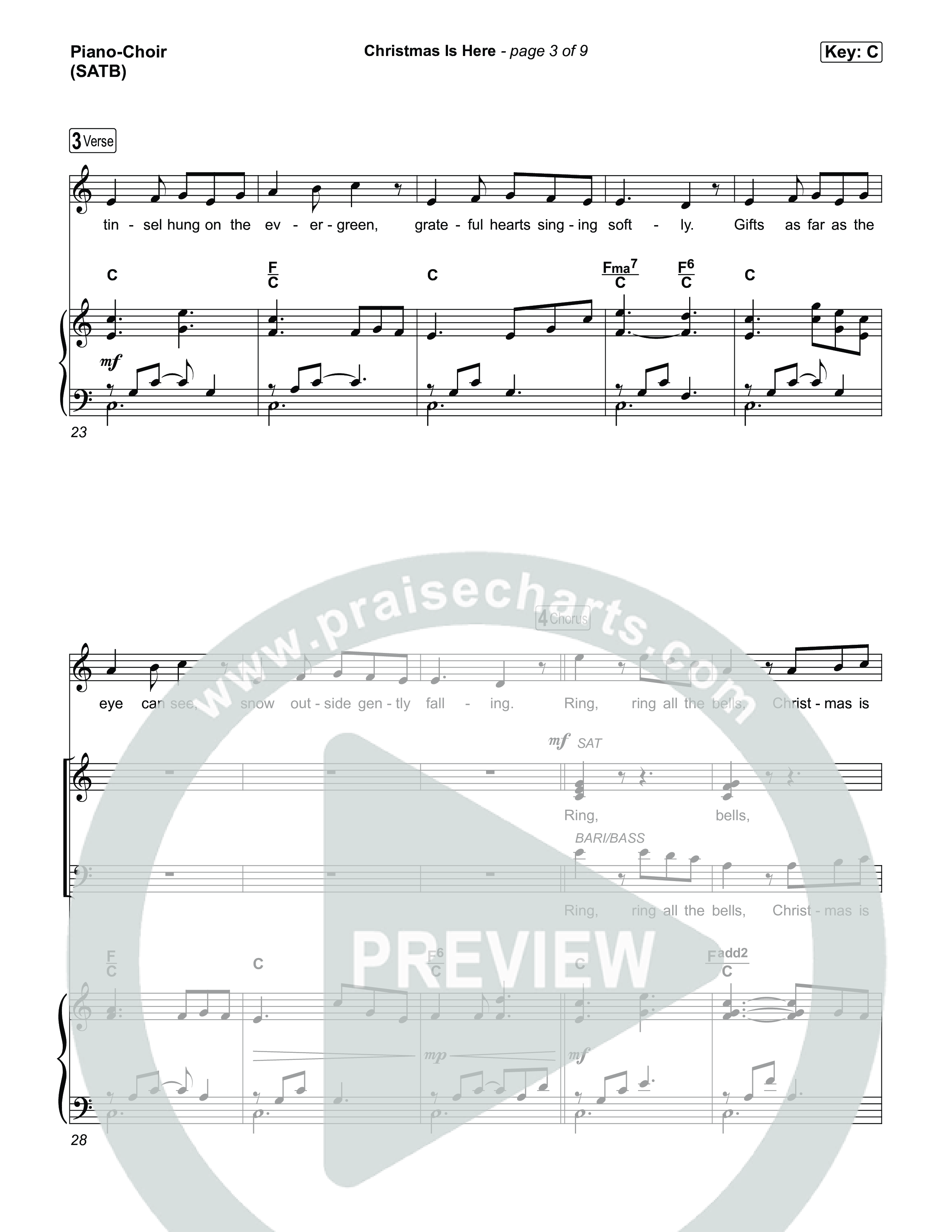 Christmas Is Here Piano/Vocal Pack (Michael W. Smith)